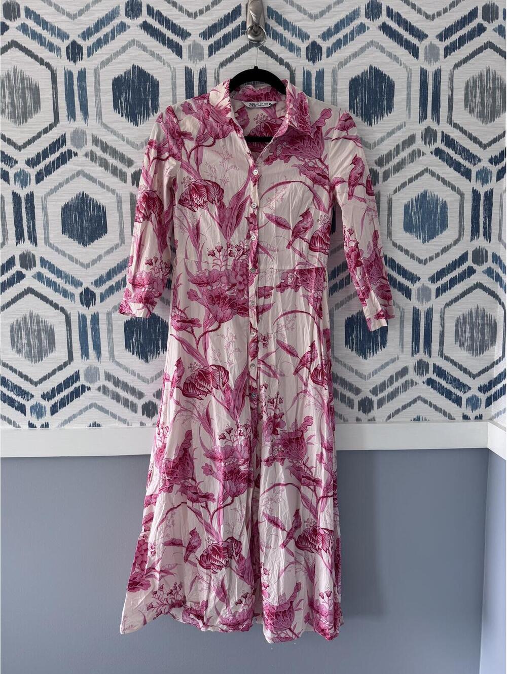 ZARA Cotton Shirt Dress